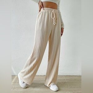 Drawstring Wide Leg Pants